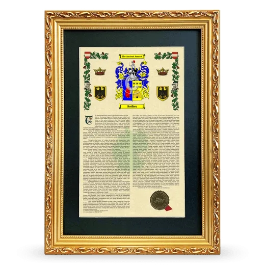 Rodkey Deluxe Armorial Framed - Gold