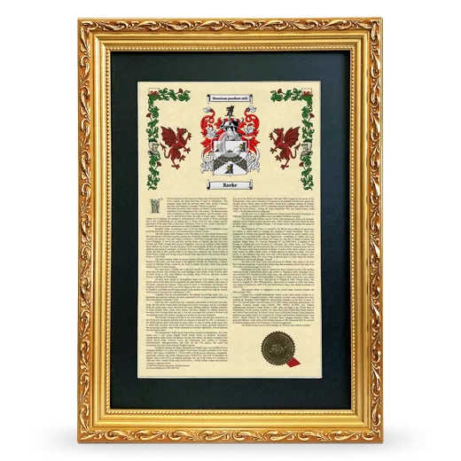 Raeke Deluxe Armorial Framed - Gold