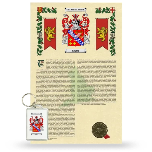 Rayley Armorial History and Keychain Package