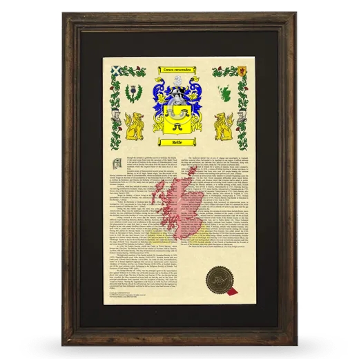 Relfe Deluxe Armorial Framed - Brown