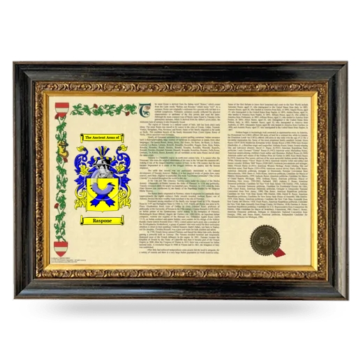 Raspone Armorial Landscape Framed - Heirloom