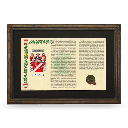 Rauchle Deluxe Armorial Landscape Framed - Brown