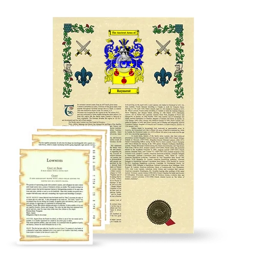 Rayment Armorial History and Symbolism package