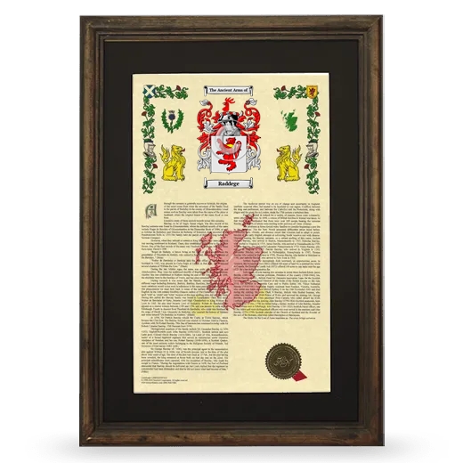 Raddege Deluxe Armorial Framed - Brown