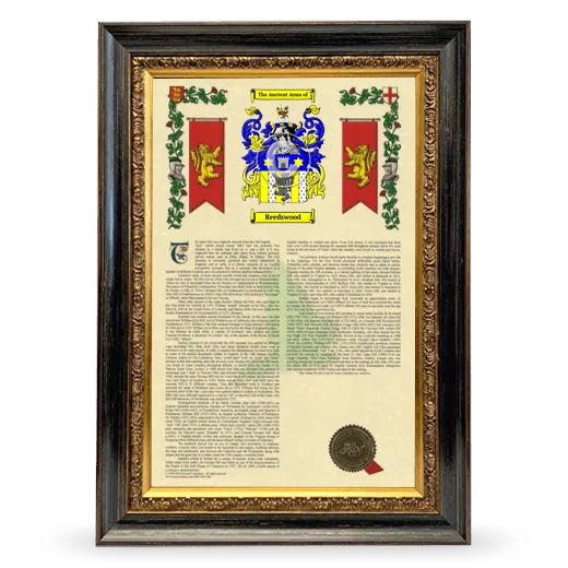 Reedswood Armorial History Framed - Heirloom