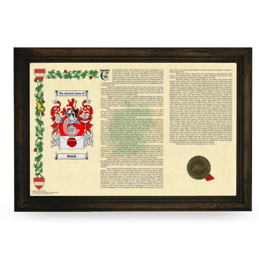 Reich Armorial Landscape Framed - Brown