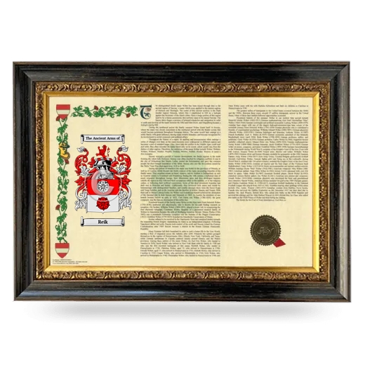 Reik Armorial Landscape Framed - Heirloom