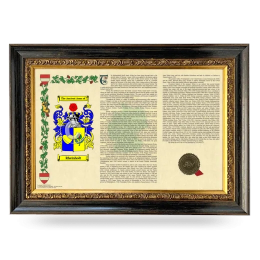 Rheinholt Armorial Landscape Framed - Heirloom