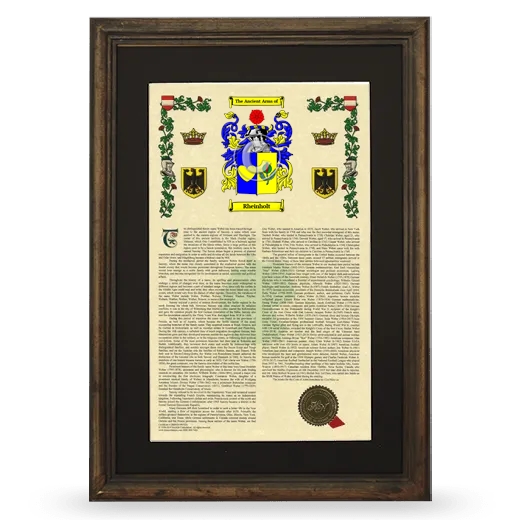 Rheinholt Deluxe Armorial Framed - Brown