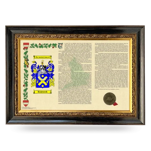 Renieweck Armorial Landscape Framed - Heirloom