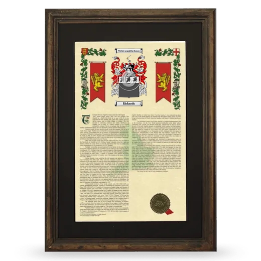 Rickards Deluxe Armorial Framed - Brown