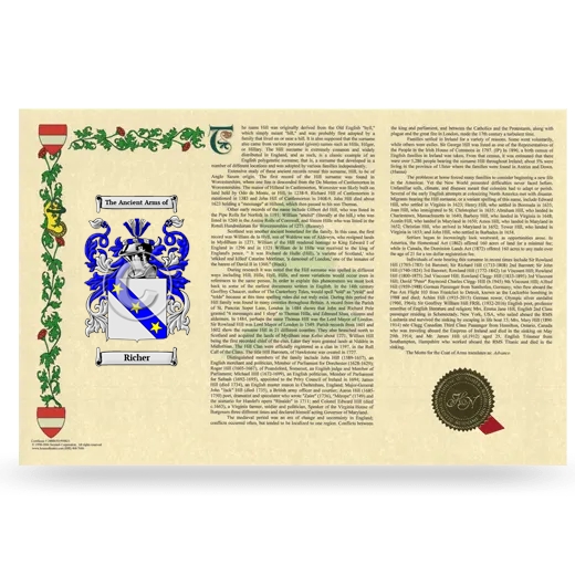 Richer Armorial History Landscape Style