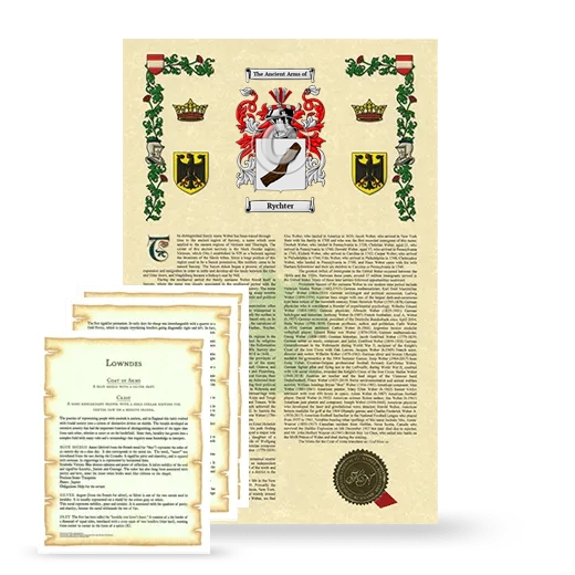 Rychter Armorial History and Symbolism package