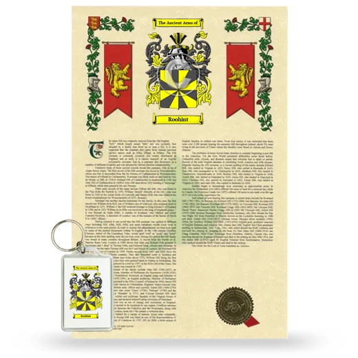 Roohint Armorial History and Keychain Package