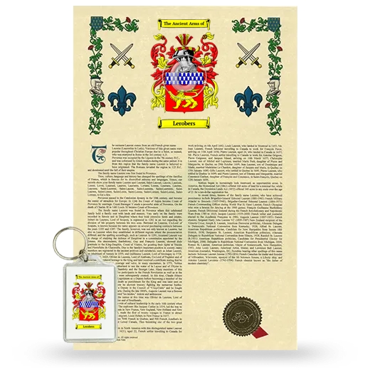 Lerobers Armorial History and Keychain Package