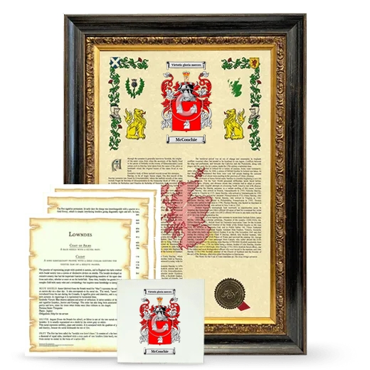 McConchie Framed Armorial, Symbolism and Large Tile - Heirloom