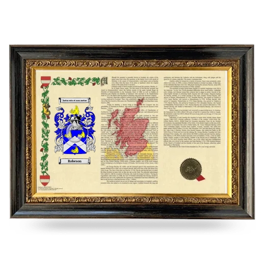 Robeson Armorial Landscape Framed - Heirloom