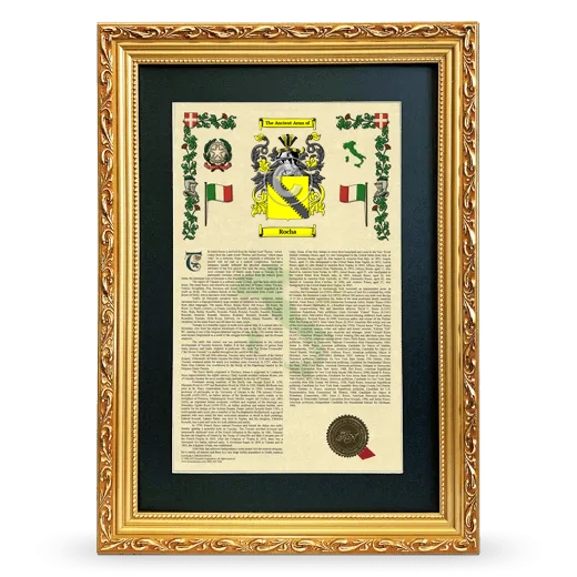 Rocha Deluxe Armorial Framed - Gold