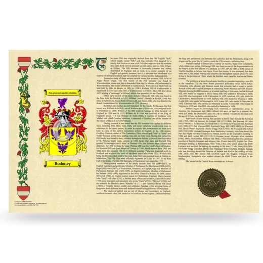 Rodoney Armorial History Landscape Style