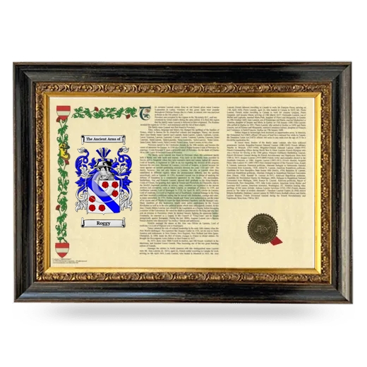 Roggy Armorial Landscape Framed - Heirloom