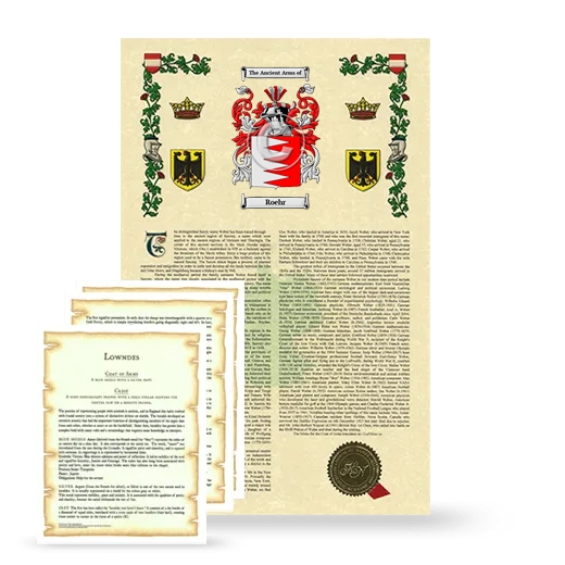 Roehr Armorial History and Symbolism package