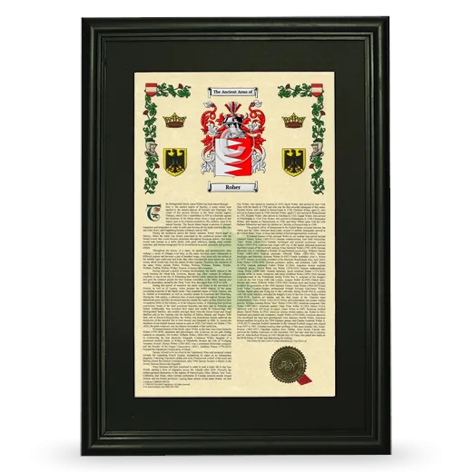 Roher Deluxe Armorial Framed - Black