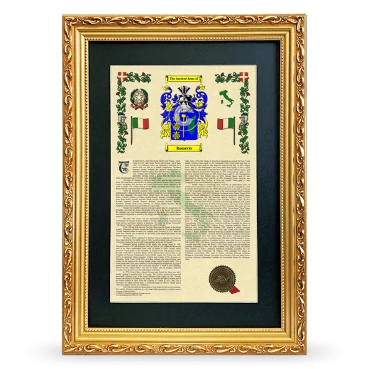 Romerio Deluxe Armorial Framed - Gold