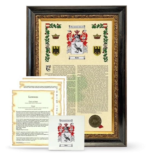 Rote Framed Armorial, Symbolism and Large Tile - Heirloom