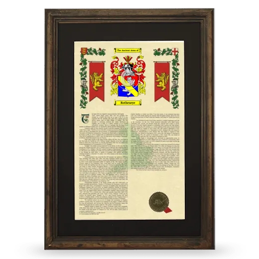 Rotheneye Deluxe Armorial Framed - Brown