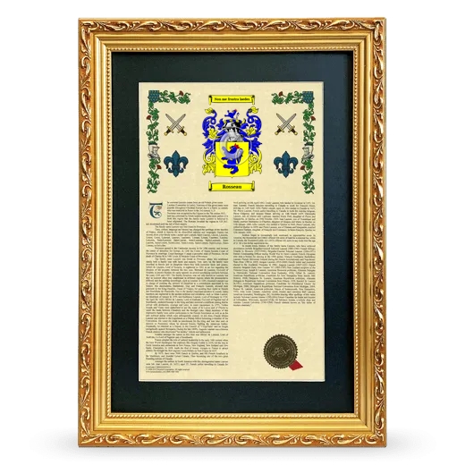 Rosseau Deluxe Armorial Framed - Gold