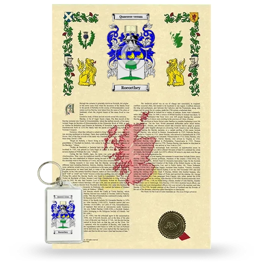 Roeorthey Armorial History and Keychain Package