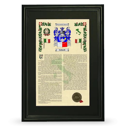 Rubinelli Deluxe Armorial Framed - Black