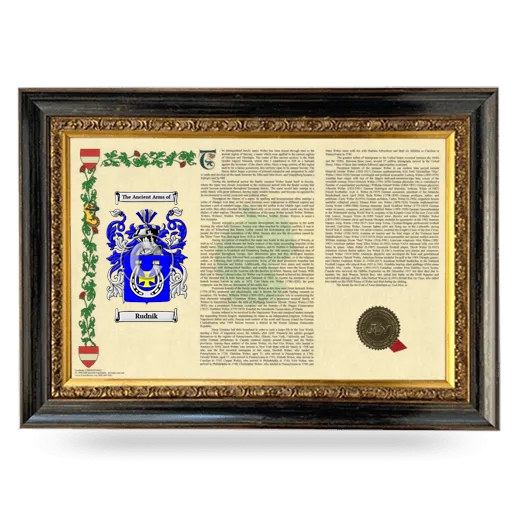 Rudnik Armorial Landscape Framed - Heirloom