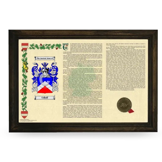 Udloff Armorial Landscape Framed - Brown