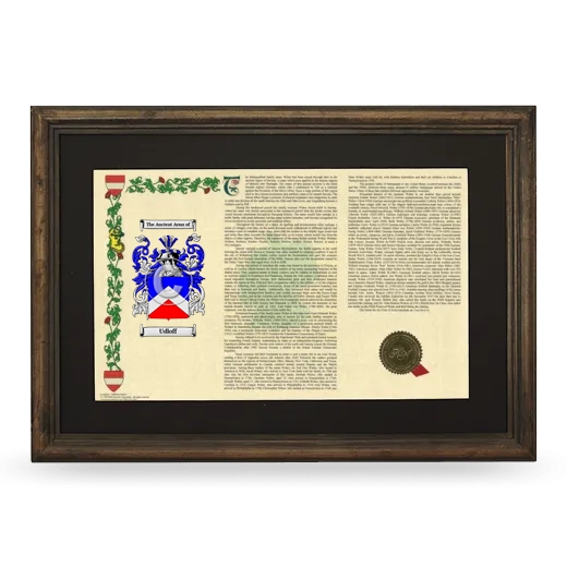 Udloff Deluxe Armorial Landscape Framed - Brown