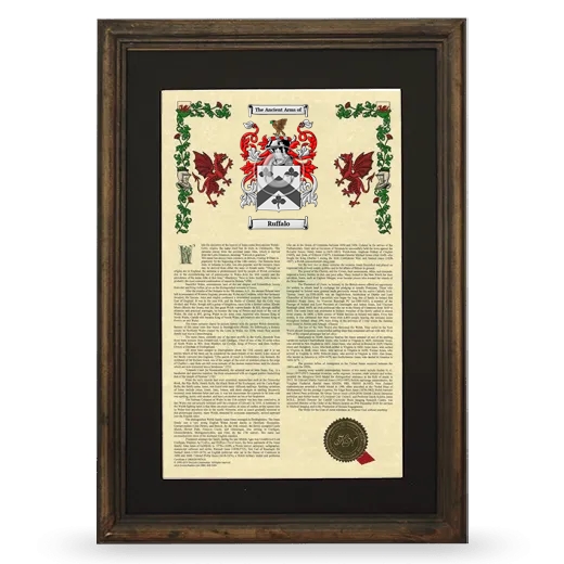 Ruffalo Deluxe Armorial Framed - Brown