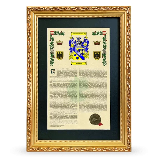 Rowehl Deluxe Armorial Framed - Gold