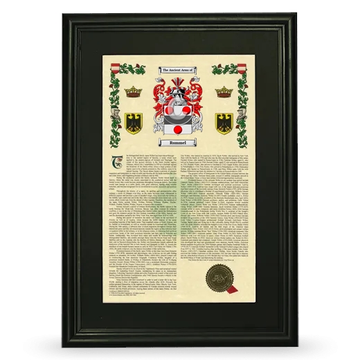 Rummel Deluxe Armorial Framed - Black