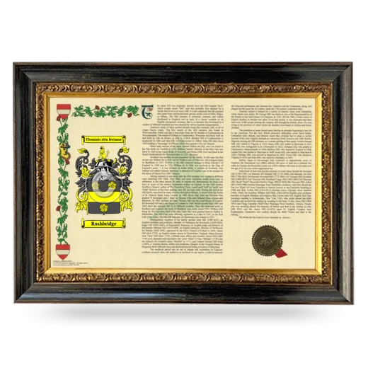 Rushbridge Armorial Landscape Framed - Heirloom