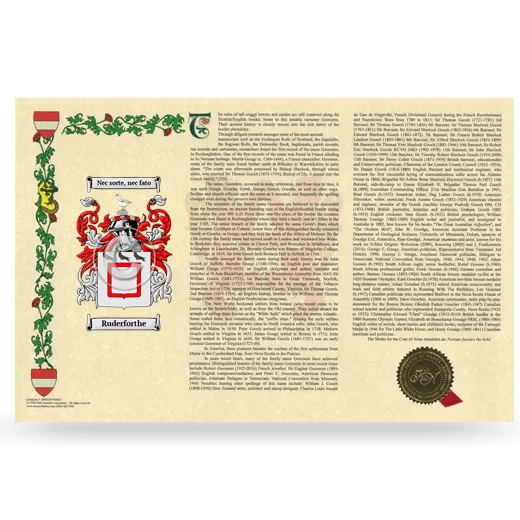 Ruderforthe Armorial History Landscape Style