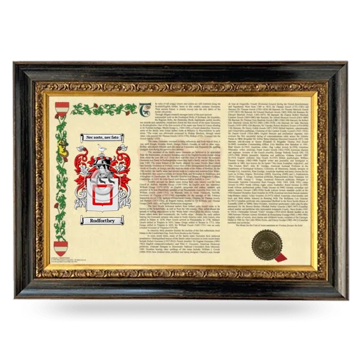 Rudforthey Armorial Landscape Framed - Heirloom