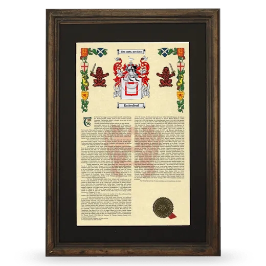 Rutterferd Deluxe Armorial Framed - Brown