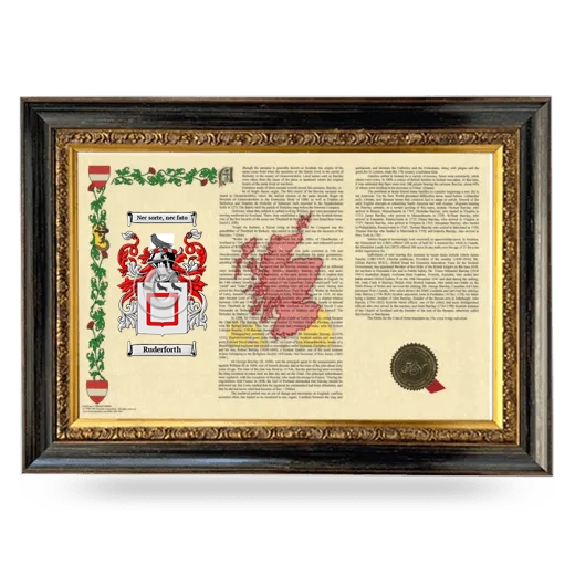 Ruderforth Armorial Landscape Framed - Heirloom