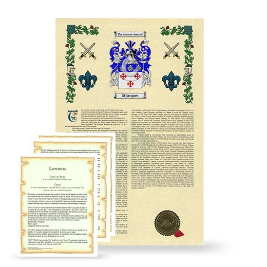 St'jacques Armorial History and Symbolism package