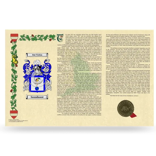 Saundmant Armorial History Landscape Style