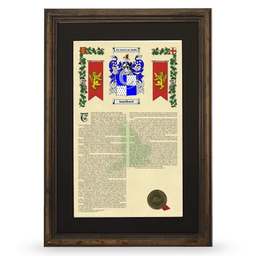 Santifeard Deluxe Armorial Framed - Brown