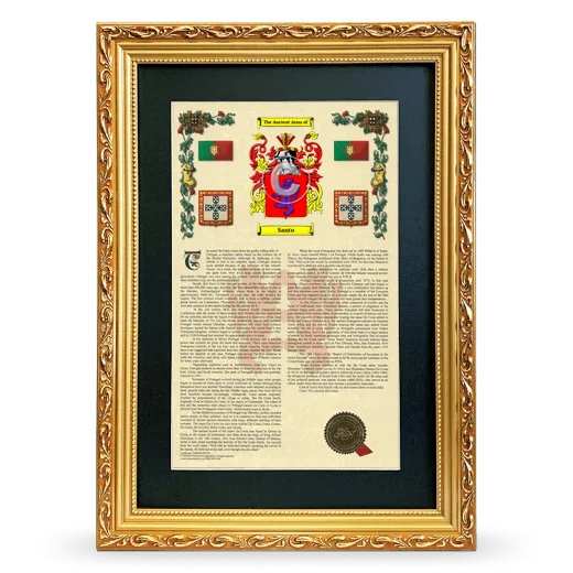 Santo Deluxe Armorial Framed - Gold