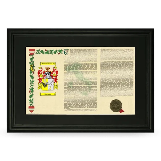 Scavone Deluxe Armorial Landscape Framed- Black