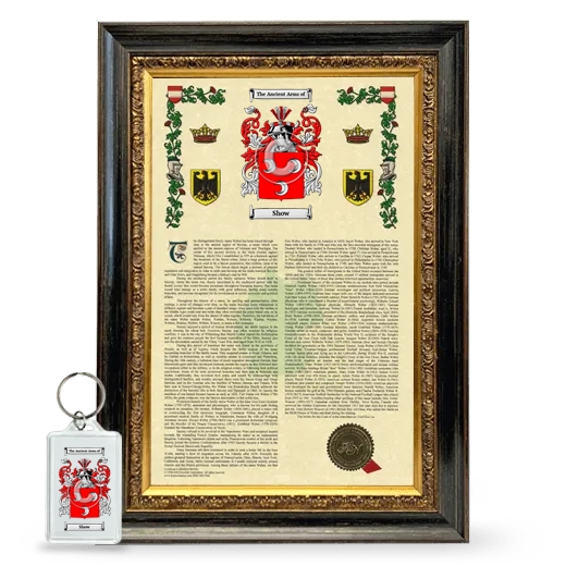 Show Framed Armorial History and Keychain - Heirloom
