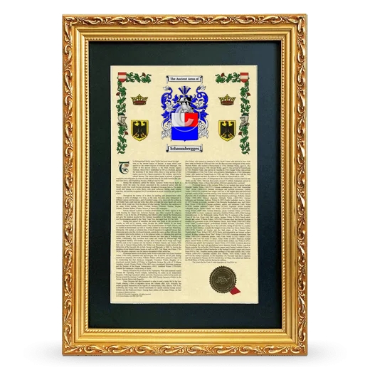 Schaumbergges Deluxe Armorial Framed - Gold